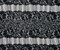 Black Polyester Floral Stripe Crochet Lace Knit Fabric By the Yard